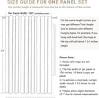 100% Blackout Shield Linen Blackout Sliding Door Curtains - Image 7
