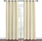 NICETOWN Beige Room Darkening Curtains 86" Long - Image 2