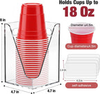 Cup Dispenser, Wall Mount Cup Holder for Water Cooler Fit Up to18oz Cups