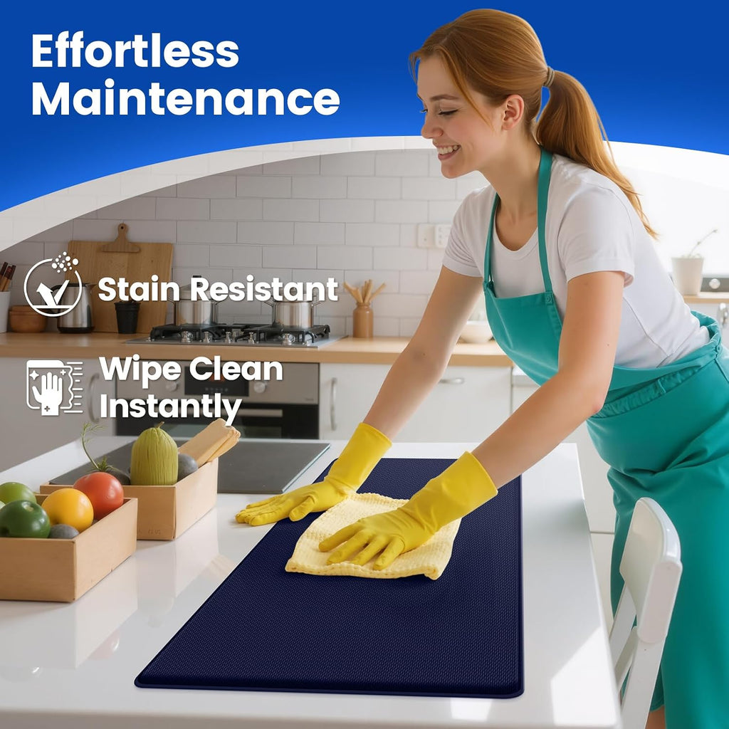 KitchenClouds Kitchen Mats for Floor,3PCS Cushioned Soft Kitchen Rugs
