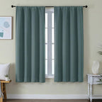 Simplebrand Ava Dark Green Blackout Curtains by Simplebrand