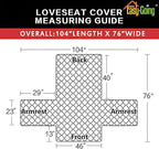 Easy-Going Reversible Loveseat Couch Cover - Image 6