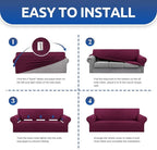 KEKUOU Stretch Loveseat Sofa Cover Slipcover, Couch Covers - Image 6