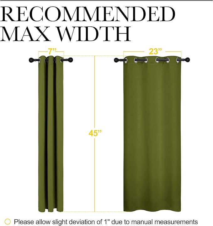NICETOWN Christmas Bedroom Curtain Panels Blackout Draperies, Thermal Insulated - Image 7