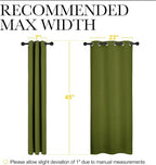 NICETOWN Christmas Bedroom Curtain Panels Blackout Draperies, Thermal Insulated - Image 7