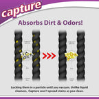 Capture Carpet & Rug Dry Cleaner w/Brush - Dry Rug Powder Cleaner (1 lb)
