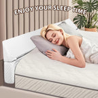 4 Modes Pillow Wedge for Headboard Gap, Foldable Bed Wedge Pillow, Bed Gap Filler King Size Fill The Gap (0-7"), Mattress Gap Filler Long Pillow Between Headboard and Mattress