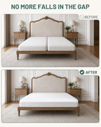 3-in-1 Fitted Sheet Bed Bridge, Split King Gap Filler for Adjustable Bed