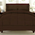 Sweet Home Collection White Goose Down Alternative Comforter, King, Brown