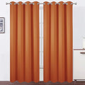 LEMOMO Blackout Curtains 52 x 95 inch/Orange Curtains Set of 2 Panels/Thermal by Lemomo