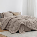 Love's cabin Full Comforter Set, 7 Pieces Bed in a Bag, Burlwood