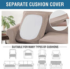 4 Piece Stretch Sofa Covers for 3 Cushion Couch Covers Furniture Slipcovers - Image 7