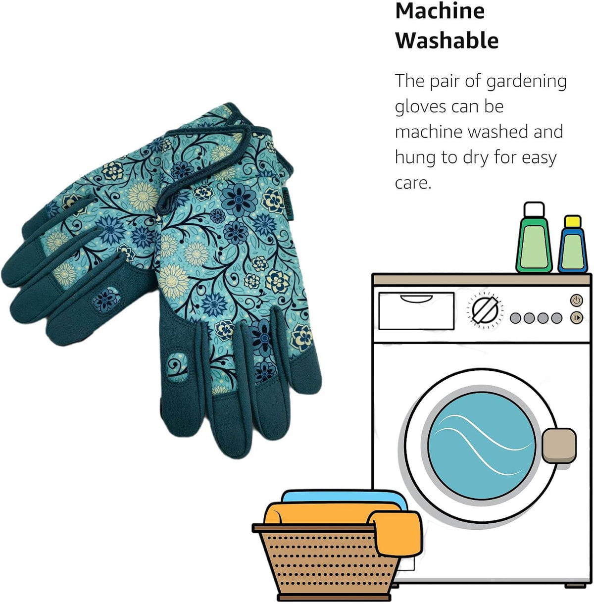 Cute Pattern Gardening Gloves,Thornproof Garden Glove,Gardener Gift