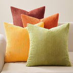Topfinel Fall 20x20 Set of 4 Couch Decorative Pillow Covers, Modern Burnt by Topfinel