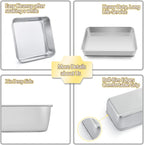 TeamFar Stainless Steel Bakeware Set of 11