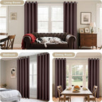 Joydeco Blackout Curtains 72 inches Long 2 Panels Set, Thermal Insulated Long - Image 6