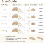 Sectional Couch Covers, 2 Pieces Washable L Shaped Couch Covers Sofa Blanket - Image 2