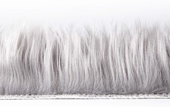 Ashler faux fur rug, Fluffy Shaggy Area Rug Ultra Soft 3 x 5 Feet Rectangle Fur - Image 6
