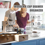 Coffee Pod Holder Storage Wooden Organizer for Countertop (30 Pods)