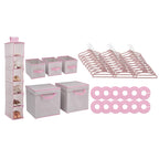 Delta Children Nursery Storage 48 Piece Set - Easy Storage/Organization Solution - Keeps Bedroom, Nursery & Closet Clean, Beige