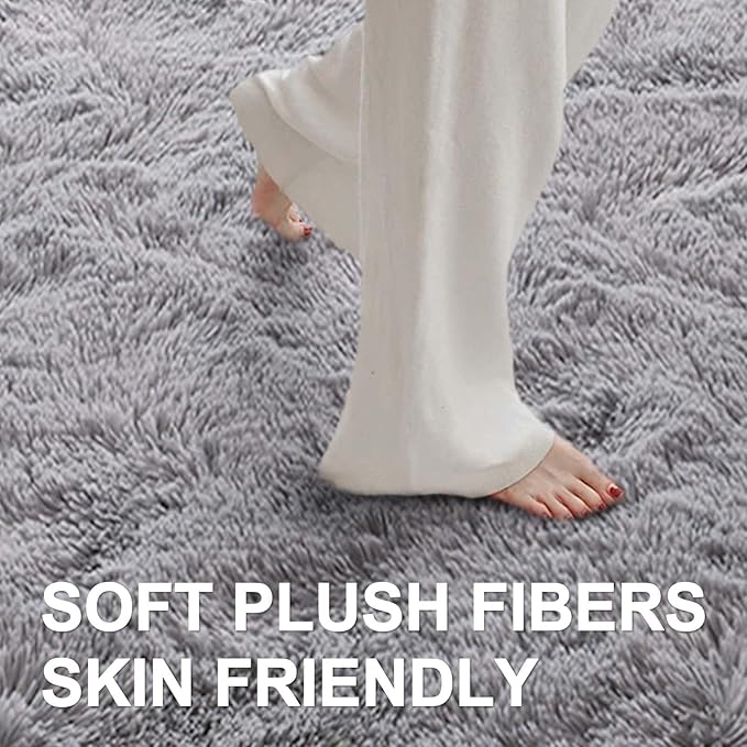 8x10 Ft Extra Large Shag Rugs for Living Room, Ultra Soft Fluffy Furry Area - Image 4