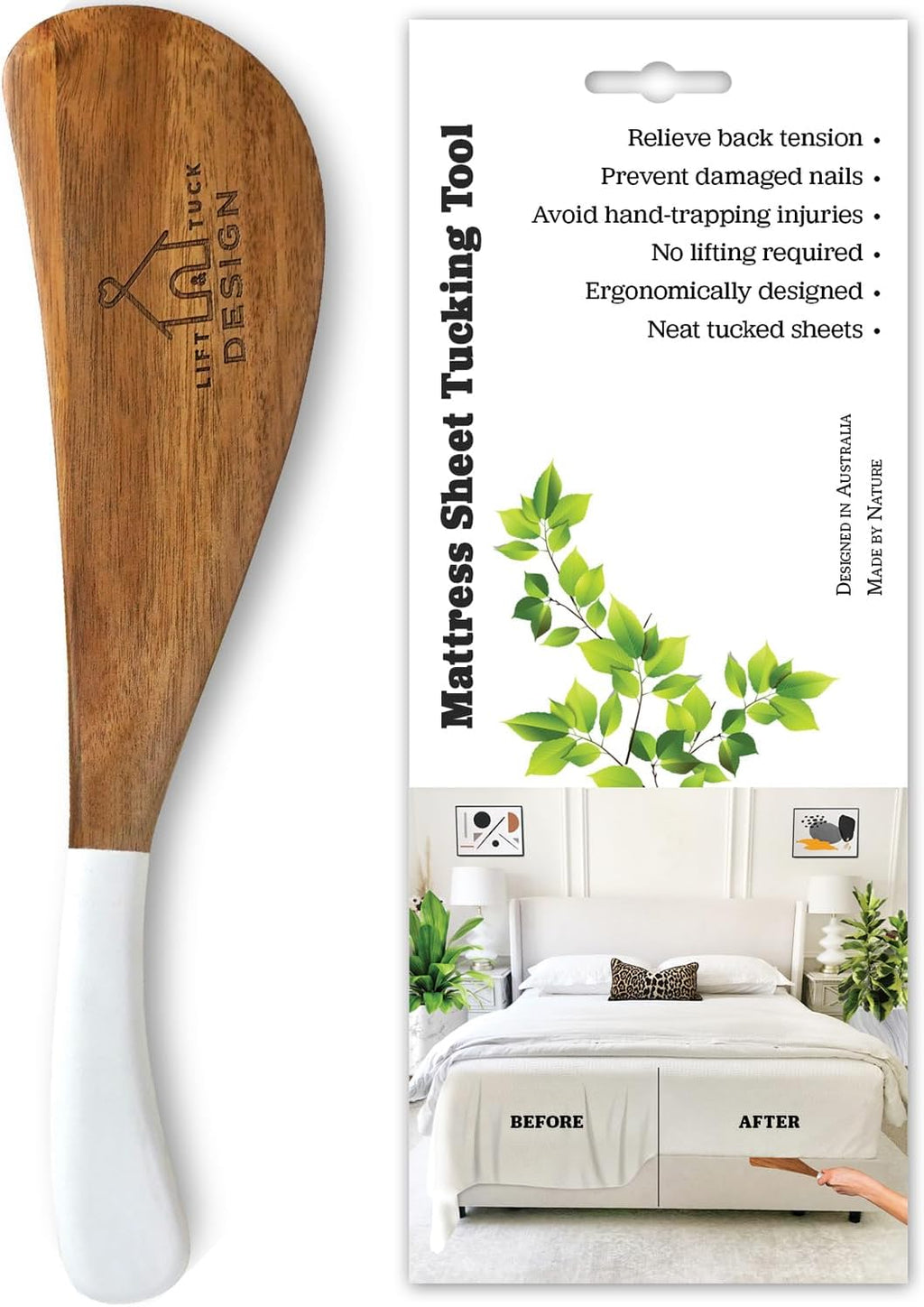 14.5" Original Bed Sheet Tucker Tool, Mattress Lifter for Easy Bed Making