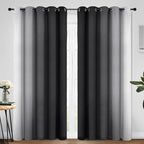 Yakamok Greyish White and Black Ombre Curtains - Image 2