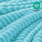 BEDELITE Fleece Throw Blanket for Couch – 3D Ribbed Jacquard Soft and Warm - Image 3