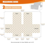 VANSOFY Waterproof Recliner Couch Covers, Sofa Covers 1-Piece Washable - Image 3