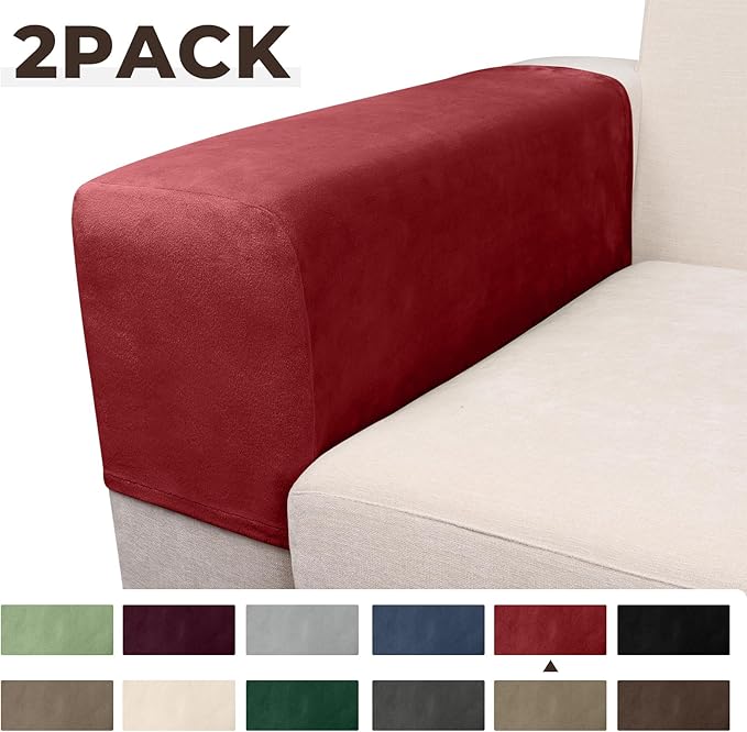 Couch Arm Covers 2 Pcs Sofa Armrest Covers Stretch Couch, Armrest Cover - Image 5