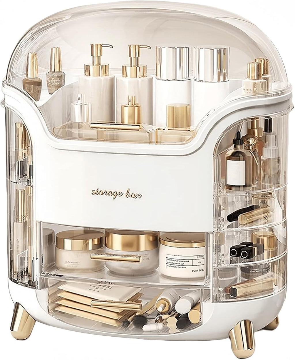 Omeily Makeup Organizer Countertop Vanity Cosmetic Skincares Organizer