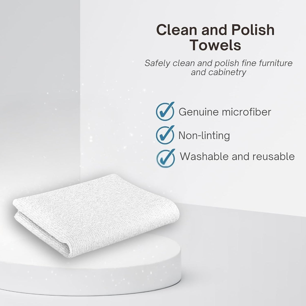 Wood Polish, Glass Cleaner and Microfiber Towel Bundle, Furniture Care Kit