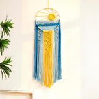 Artilady Macrame Wall Hanging Tapestry, Boho Sun Art Decor Dream Catcher