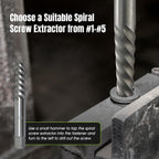 40PCS Bolt & Screw Extractor Set, Left Hand Drill Bits Kit