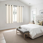 MIULEE Beige White Blackout Curtains - Image 6