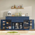 Concho 54" Sideboard Cabinet, Kitchen Buffet Cabinet with Storage, Blue