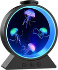 Jellyfish Lamp for Sleep Anxiety Calming Night Light for Bedroom(Black)