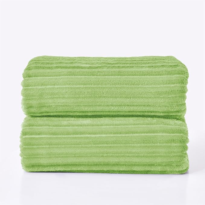 BEDELITE Fleece Blanket Queen Size – 3D Ribbed Jacquard Soft and Warm - Image 8