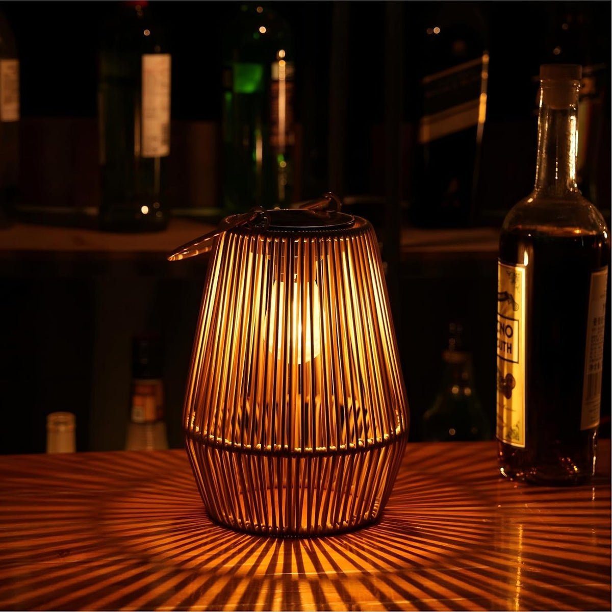 Solar Lanterns Outdoor Waterproof, Solar Lights Outdoor 2 Pack