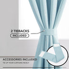 Deconovo Blackout Curtains, Thermal Insulated Soundproof Grommet Drapes - Image 4