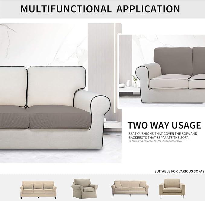 Easy-Going Stretch Cushion Cover Sofa Cushion Furniture Protector Sofa Seat - Image 3