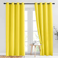 NICETOWN Bright Yellow Blackout Curtains 84 inch Long by NICETOWN