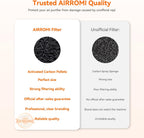 AIRROMI Pet Air Purifier for Home & Bedroom, HEPA Activated Carbon Filter, Removes Pet Dander & Odor, Allergies, Smoke, Hair, Night Light, Fragrance Sponge, Up to 658 ft², A2002 Tan