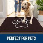 OLANLY Dog Door Mat for Muddy Paws 59x32, Paw Print Design, Absorbs Moisture - Image 6