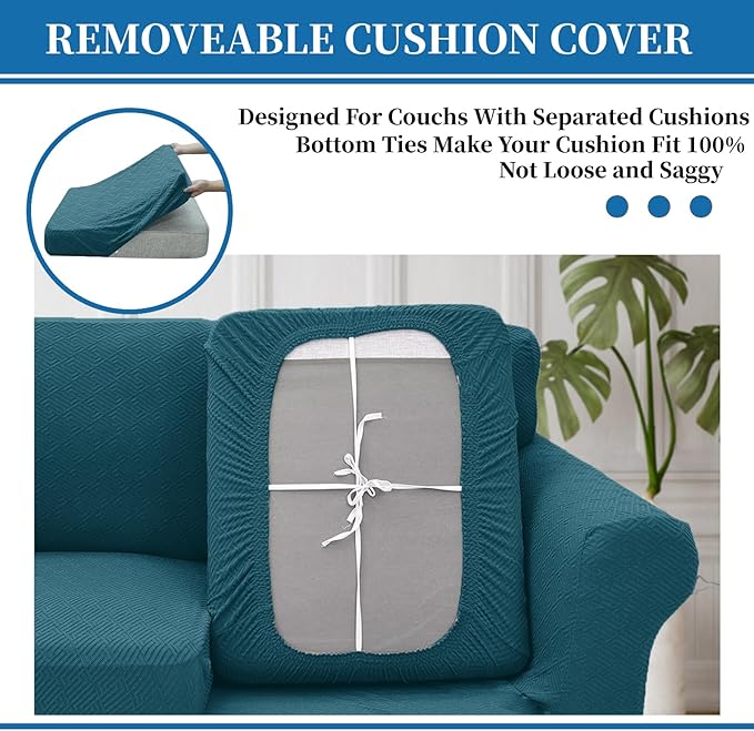 XINEAGE New 4 Pieces Extra Large Couch Covers - Image 4