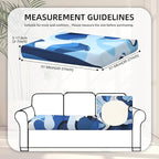 8Pcs Stretch Patio Cushion Covers, - Image 2