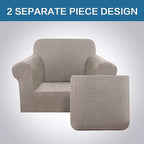 H.VERSAILTEX Stretch Chair Slipcovers 2 Pieces Armchair Cover Furniture - Image 3