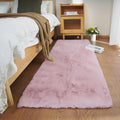 Ghouse Ultra Soft Faux Rabbit Fur Rug, Machine Washable Area Rugs by Ghouse