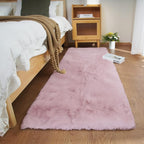 Ghouse Ultra Soft Faux Rabbit Fur Rug, Machine Washable Area Rugs - Image 2