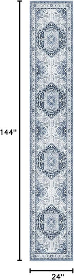 Madane Runner Rugs for Hallway 2x12 Extra Long Washable Non-Slip Hallway Runner - Image 2